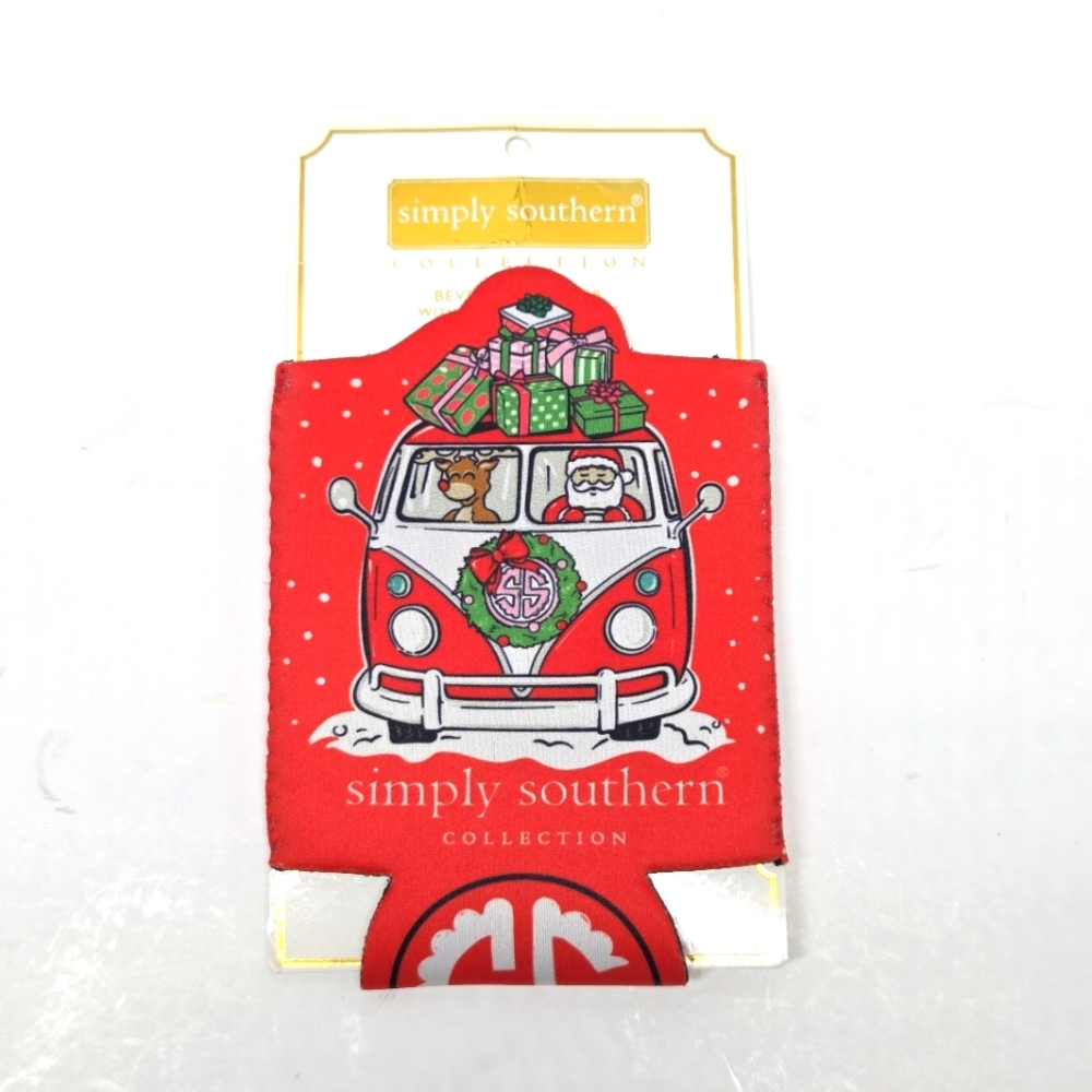 Simply Southern Festive Red Can Cooler